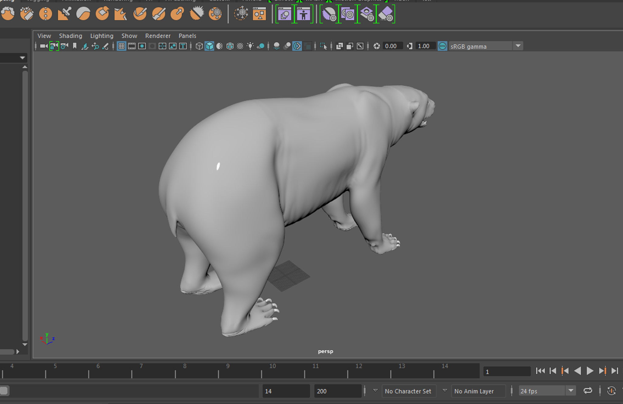 polar bear 3D model_15
