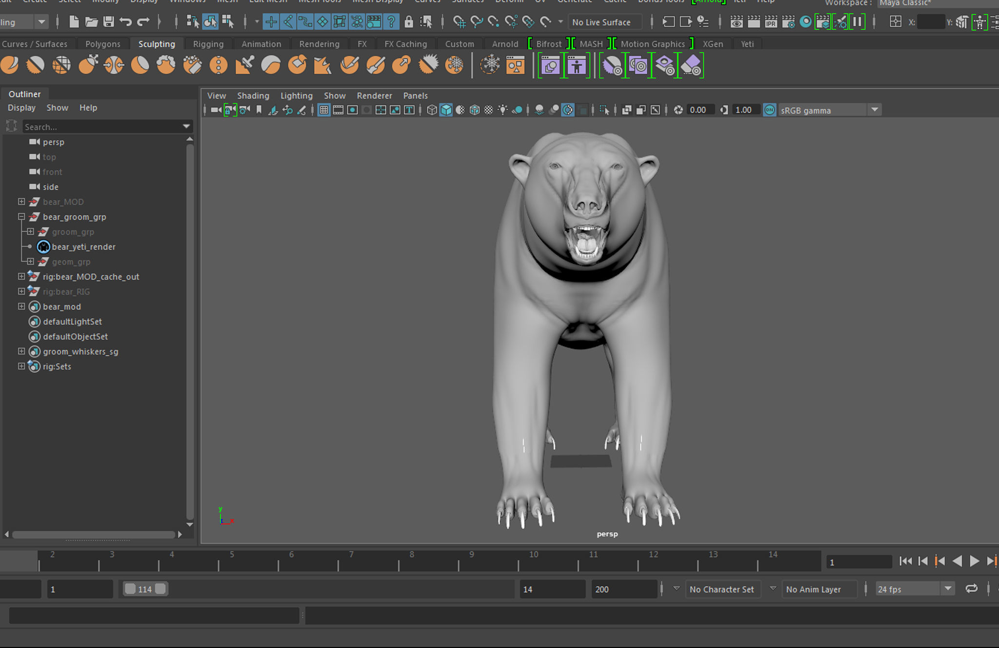 polar bear 3D model_17