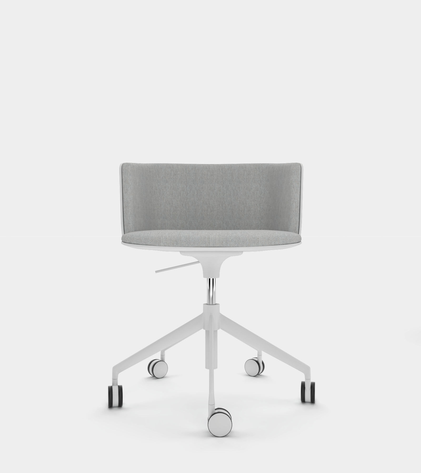 Wheel chair with fabric seat 3D model_1