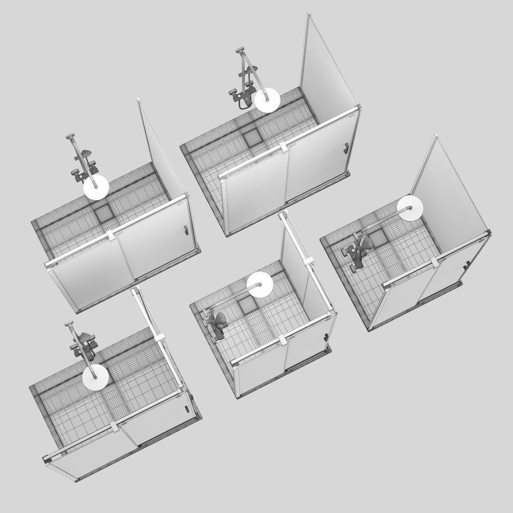 Cabin showers Radaway Espera 3D model_12