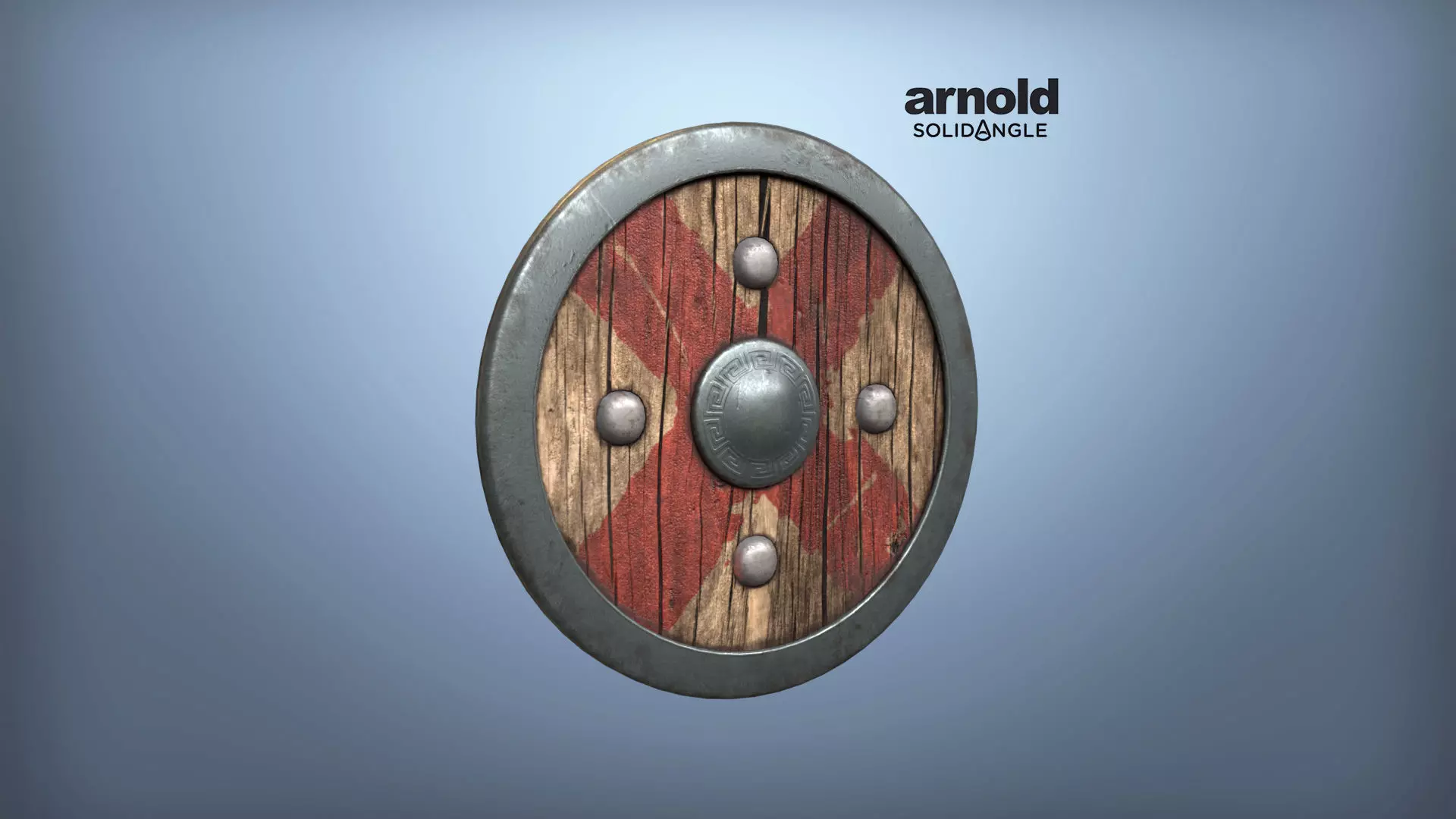 Medieval Shield Low-poly 3D model