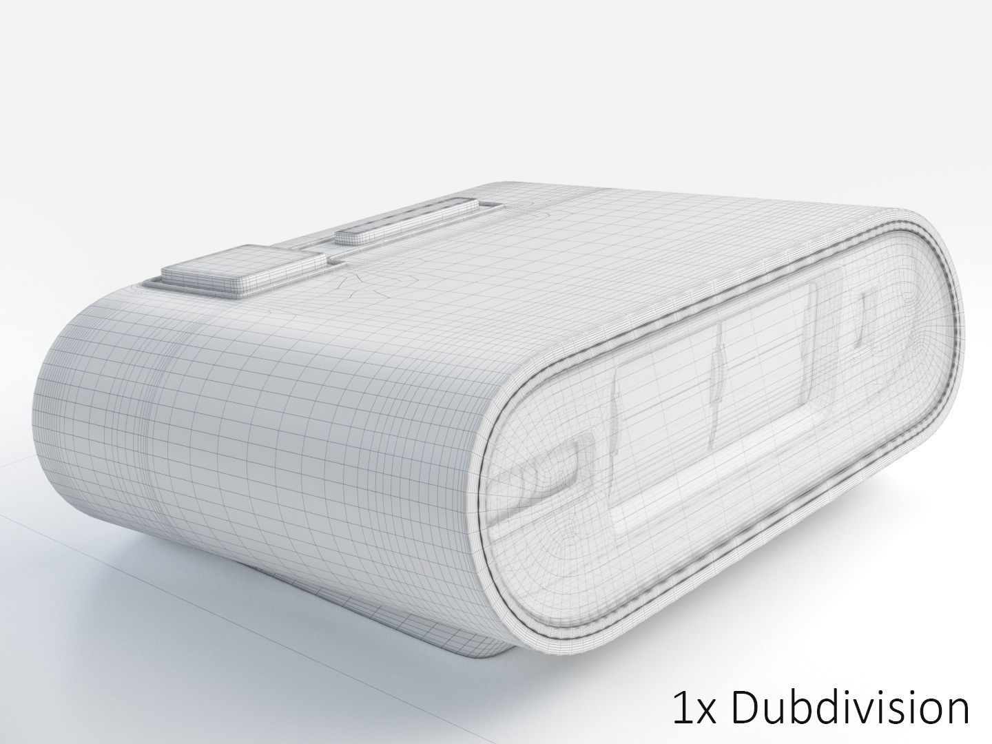 Seiko Flip Alarm Clock 3D model_4