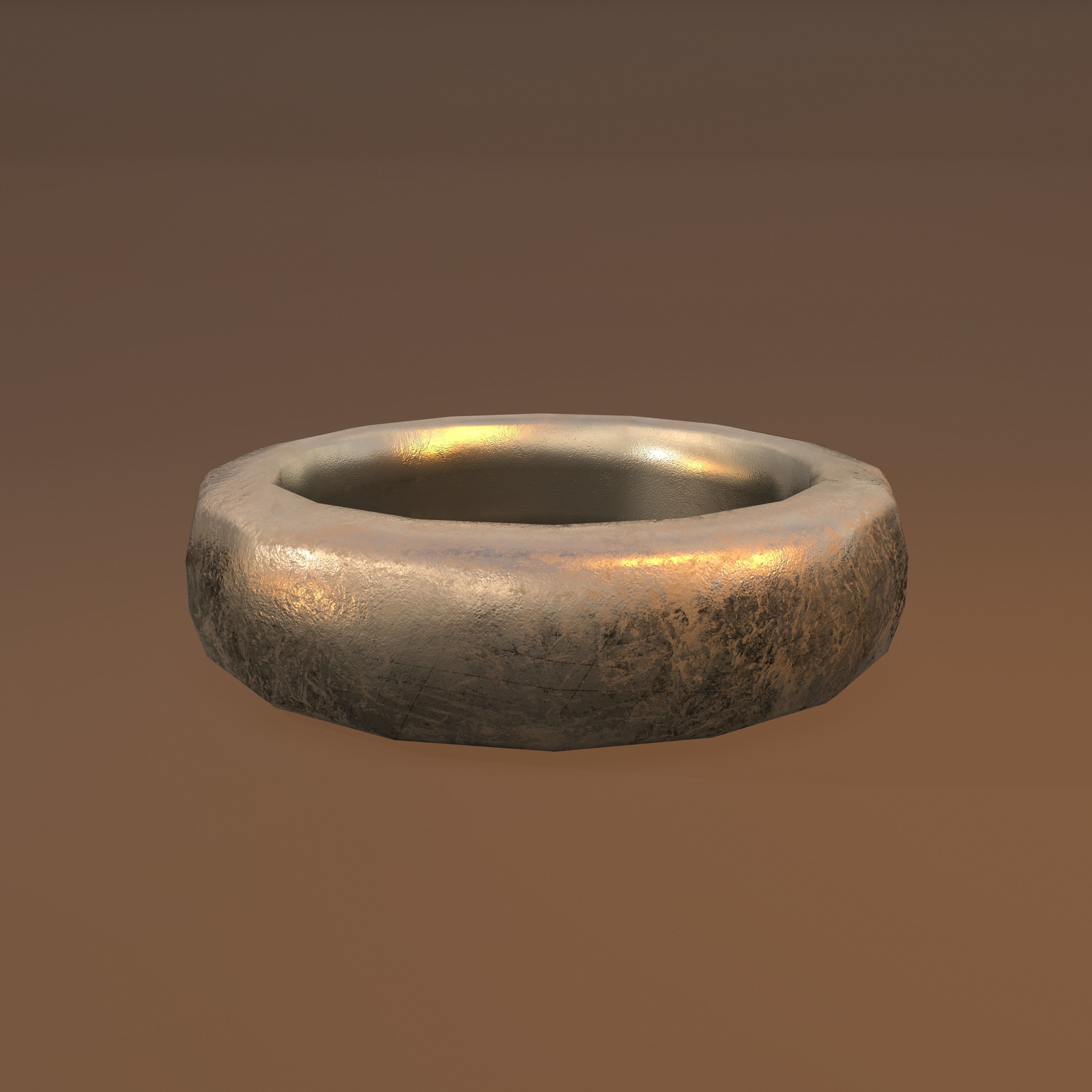 Gold Band Ring Free low-poly 3D model_15
