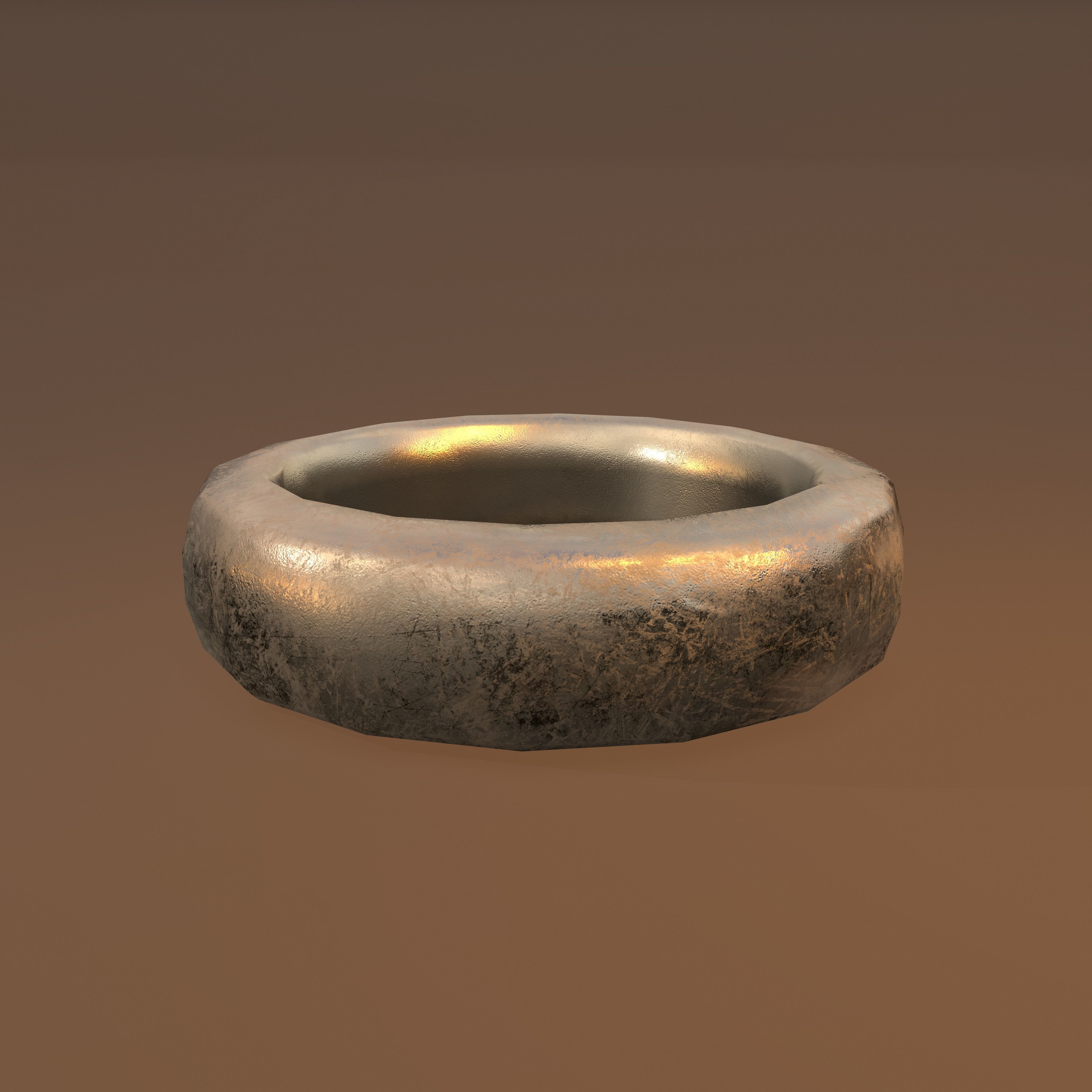 Gold Band Ring Free low-poly 3D model_17