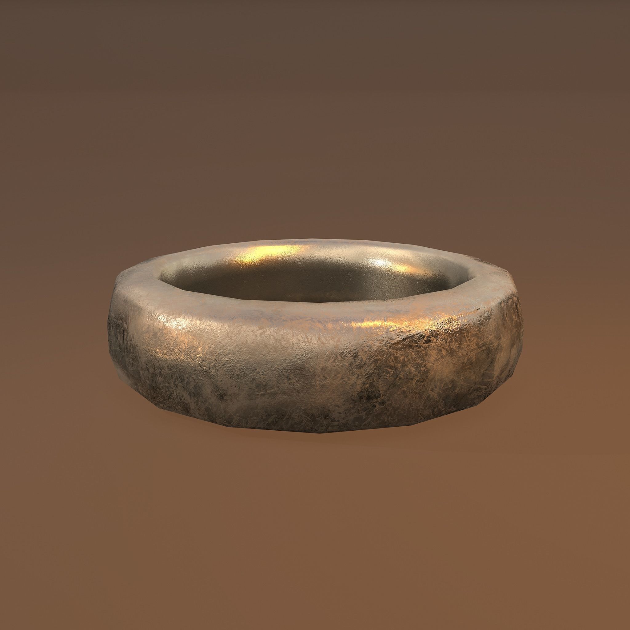 Gold Band Ring Free low-poly 3D model_14