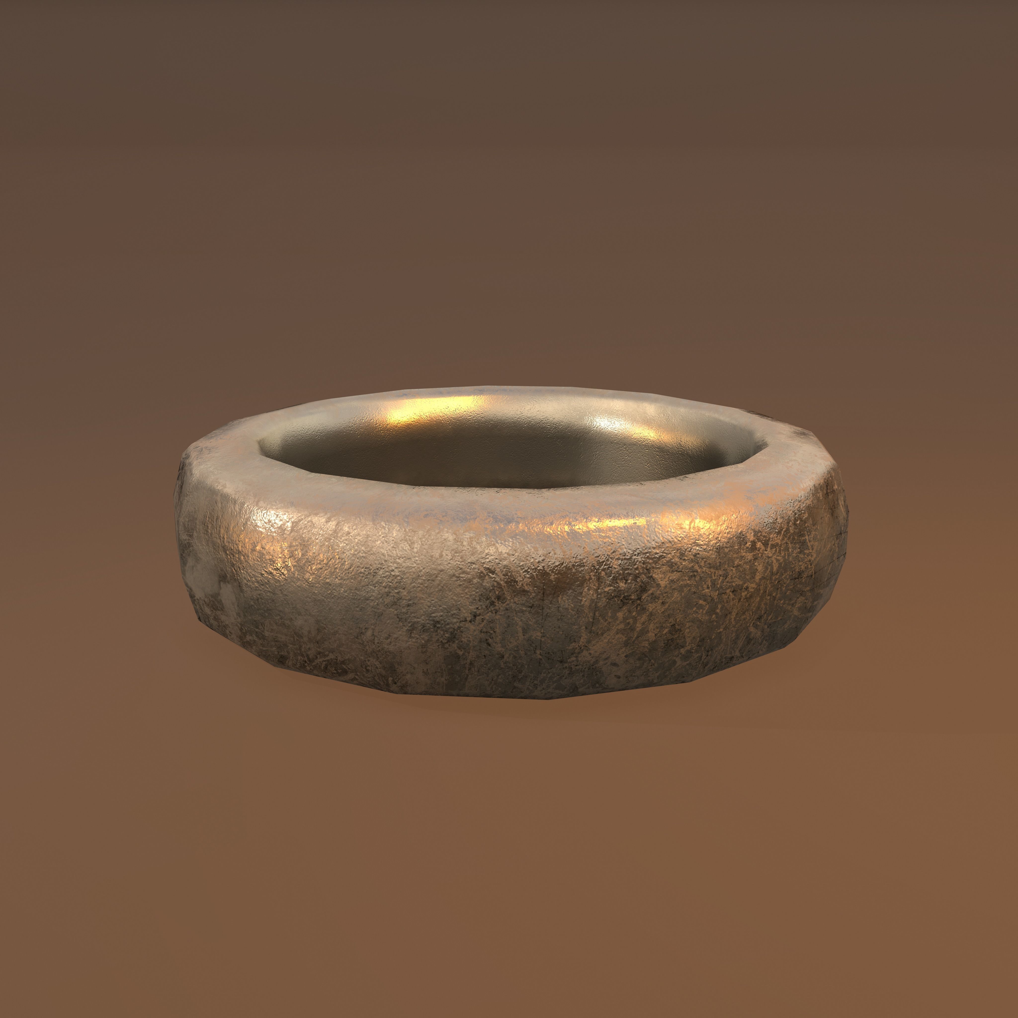 Gold Band Ring Free low-poly 3D model_11