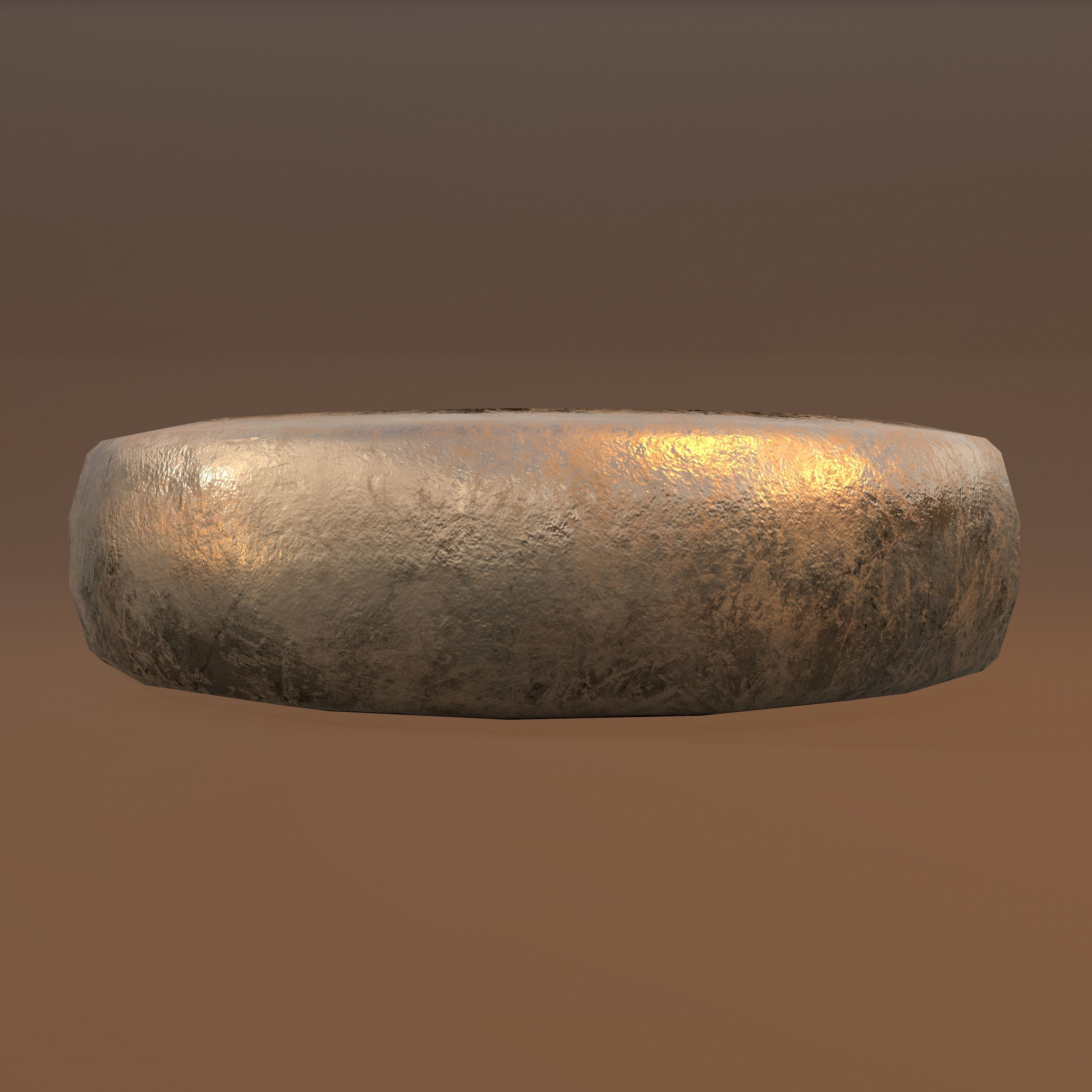 Gold Band Ring Free low-poly 3D model_4