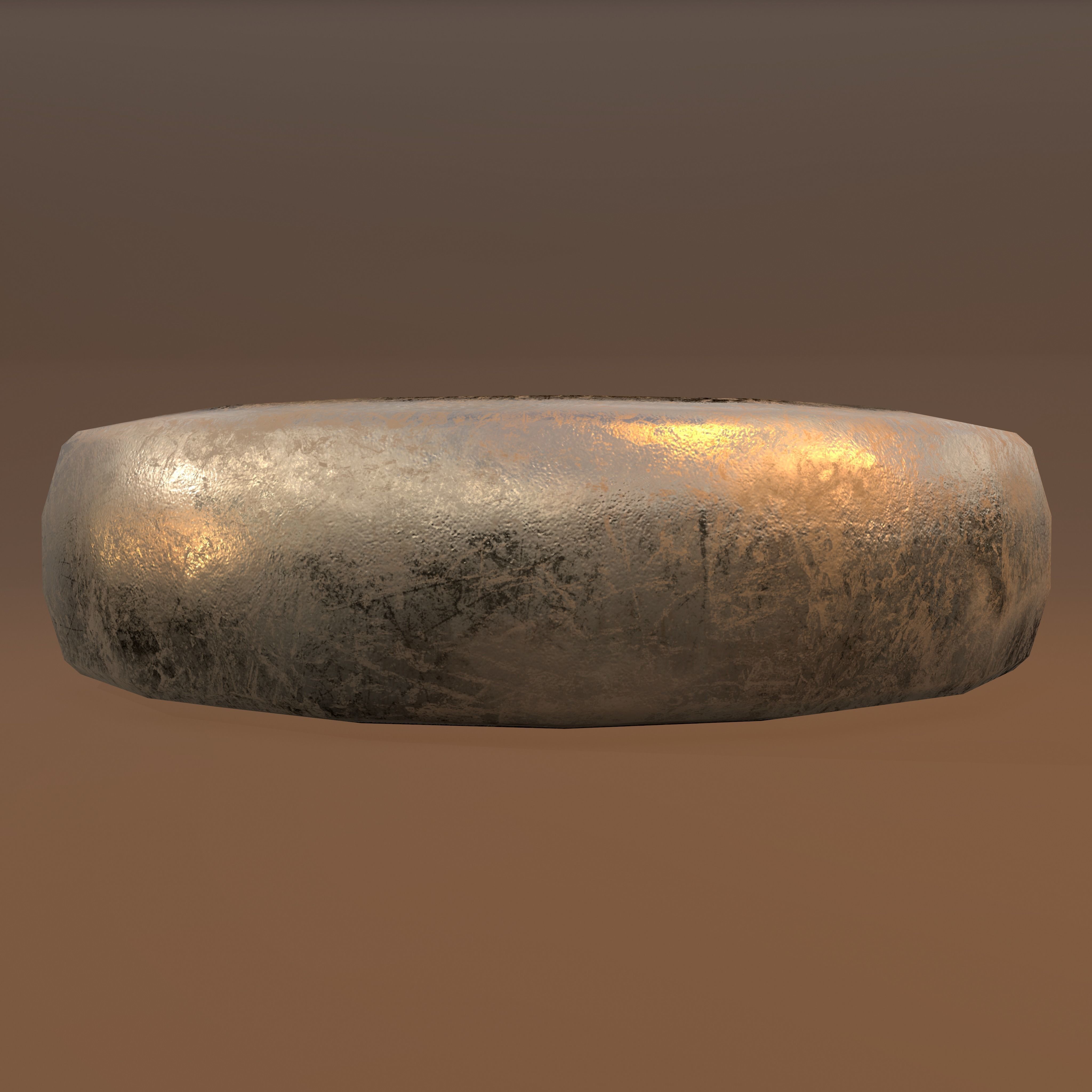 Gold Band Ring Free low-poly 3D model_8