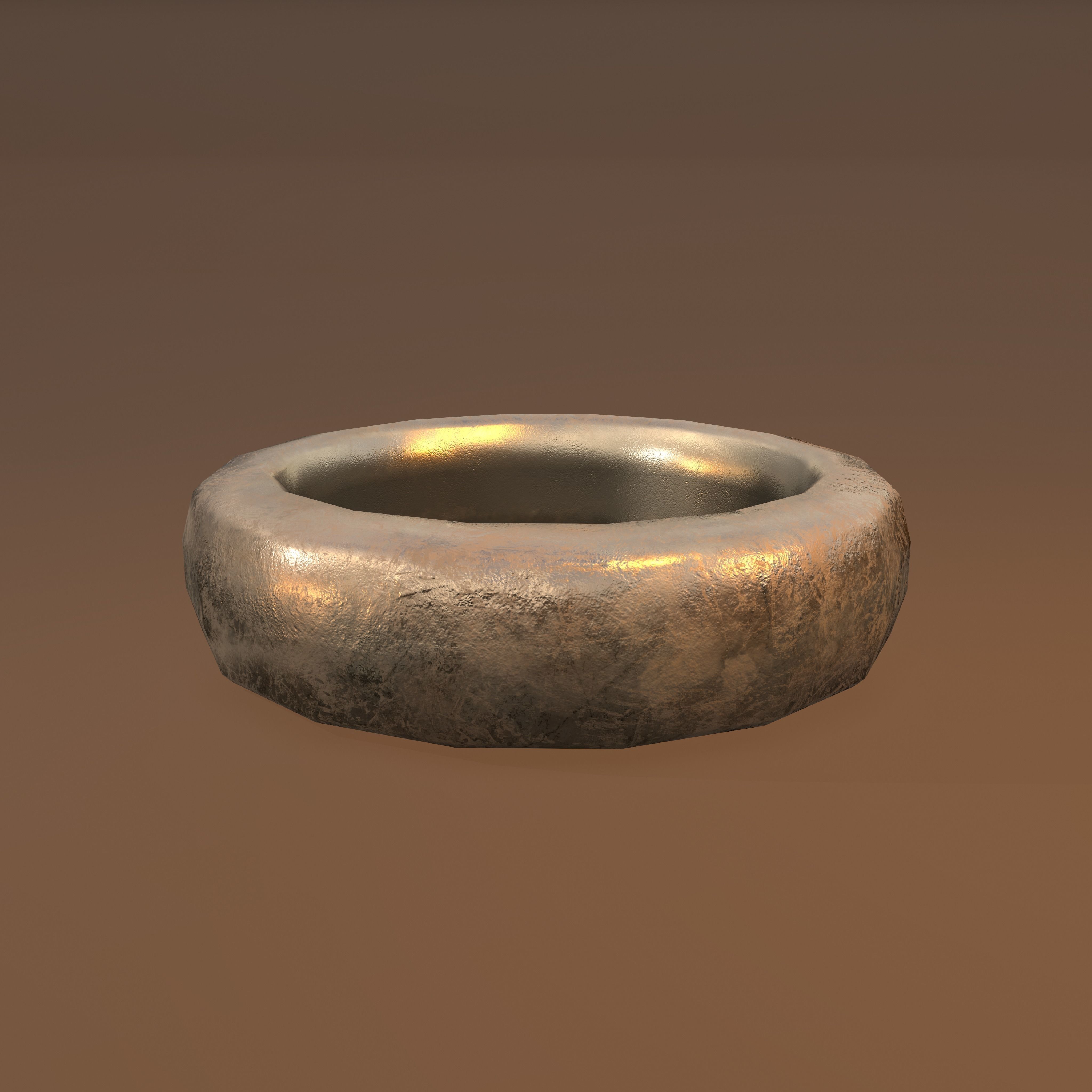 Gold Band Ring Free low-poly 3D model_13