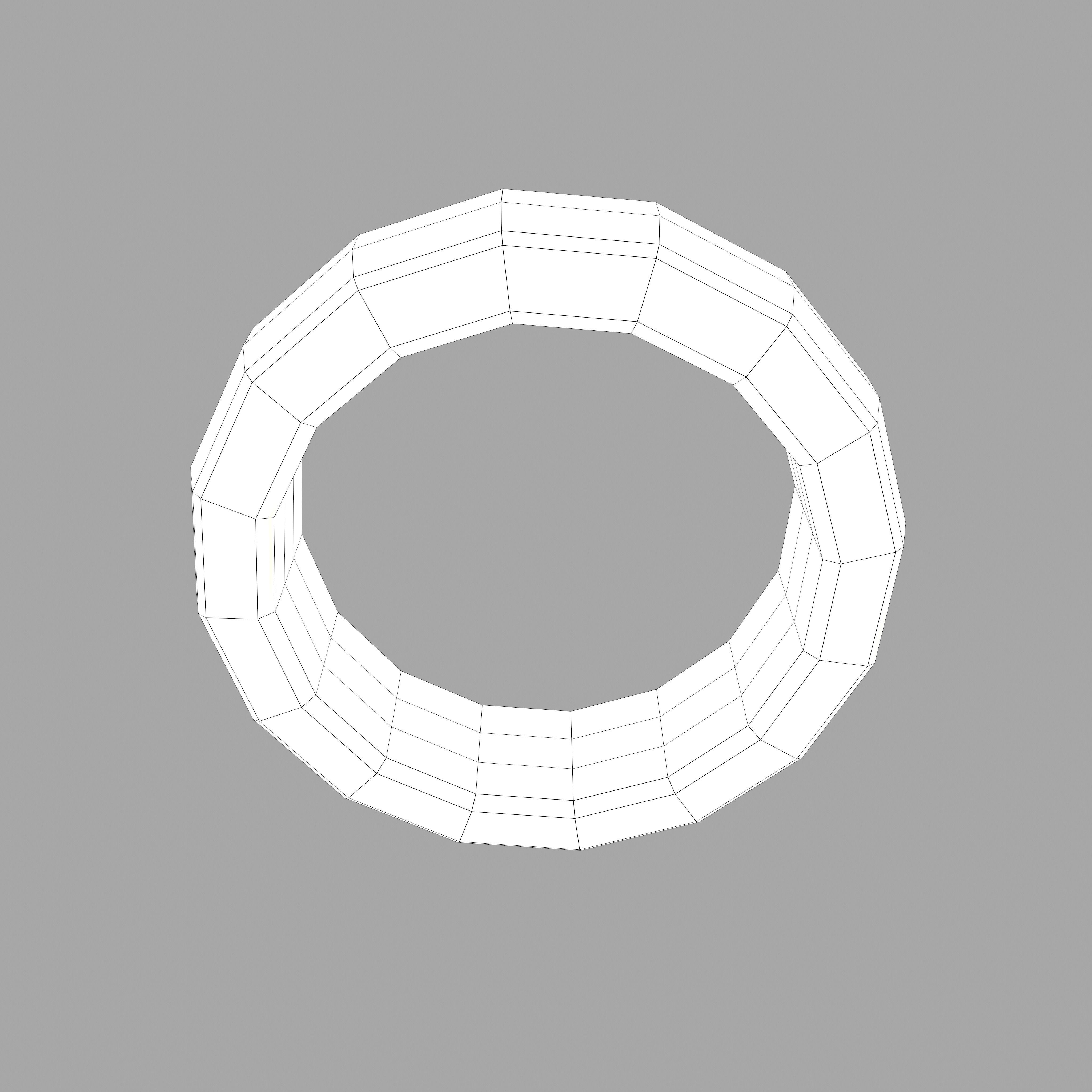 Gold Band Ring Free low-poly 3D model_38