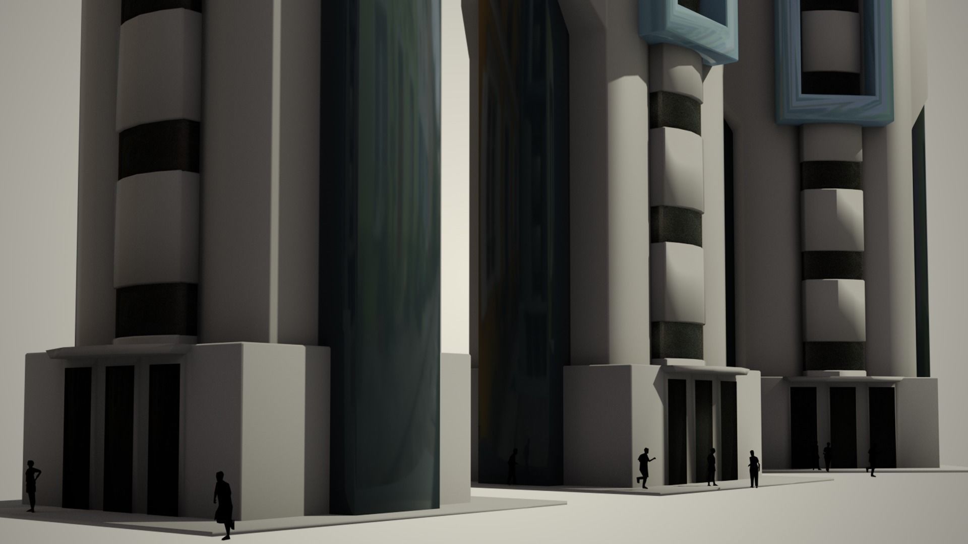 Iso Tower05 Low-poly 3D model_2
