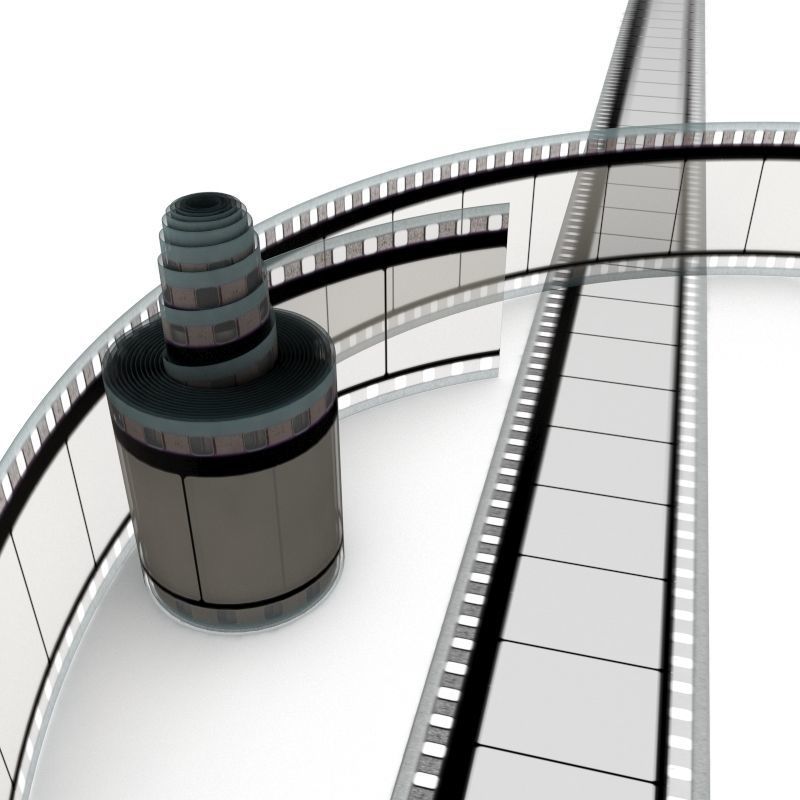 Motion Picture Film Roll 3D model_40
