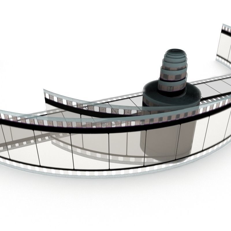 Motion Picture Film Roll 3D model_26