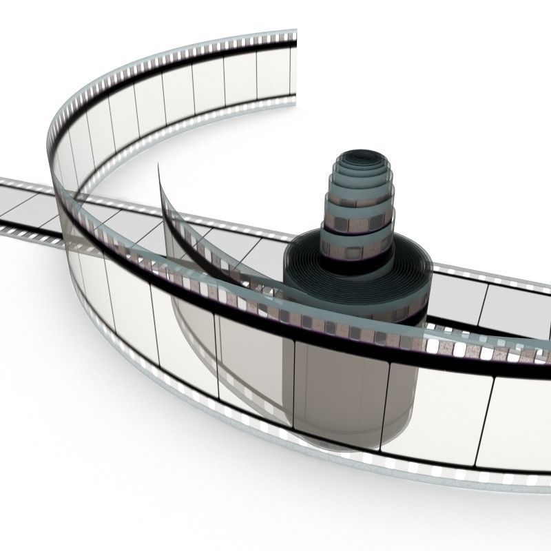 Motion Picture Film Roll 3D model_30