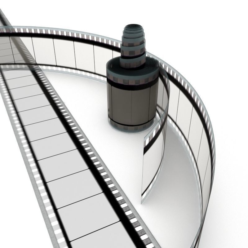 Motion Picture Film Roll 3D model_19
