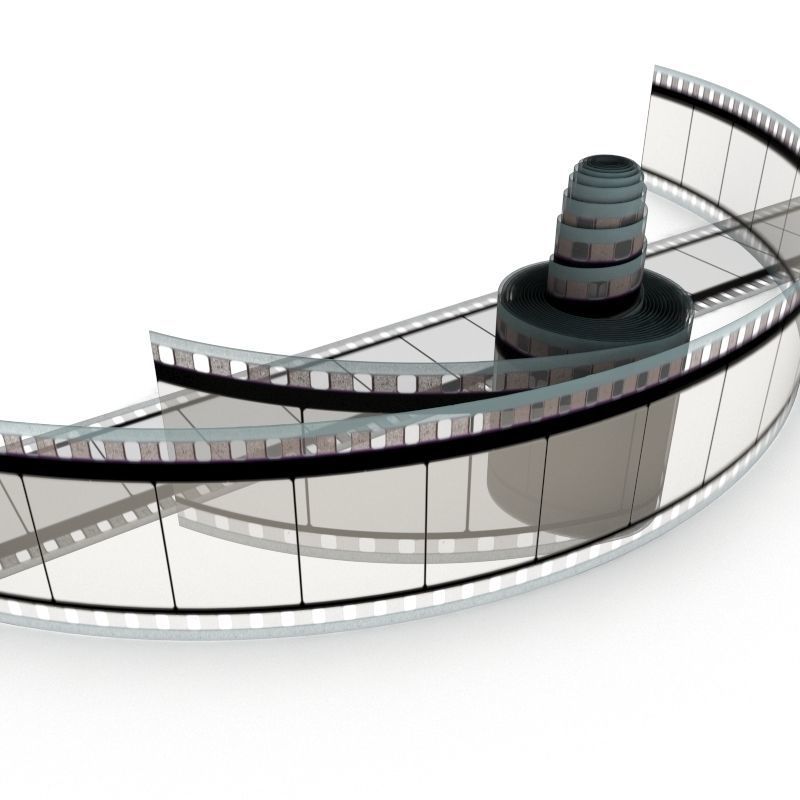 Motion Picture Film Roll 3D model_25