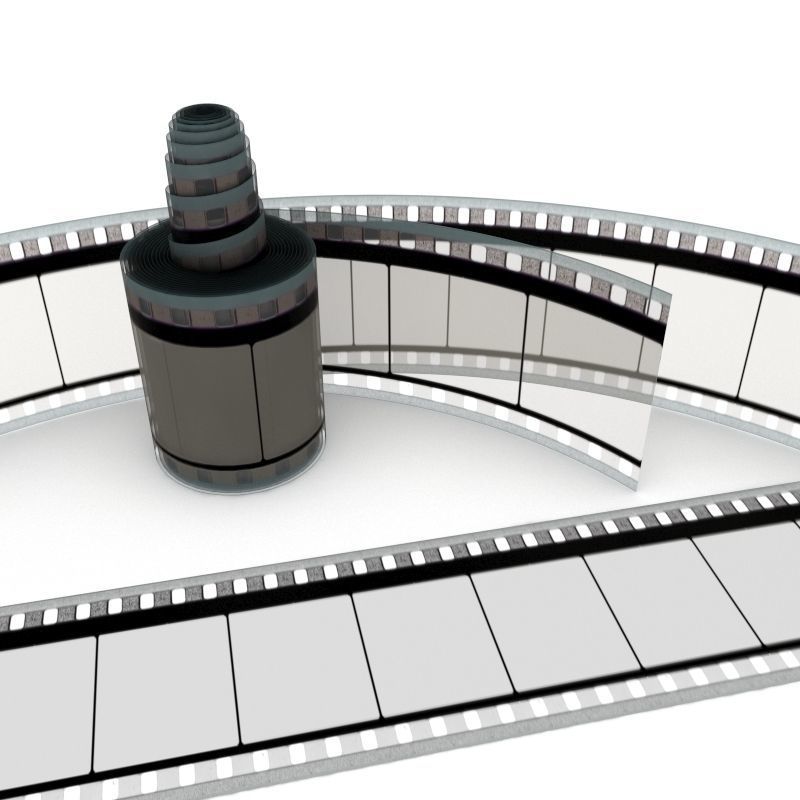 Motion Picture Film Roll 3D model_42