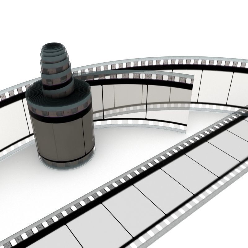 Motion Picture Film Roll 3D model_38