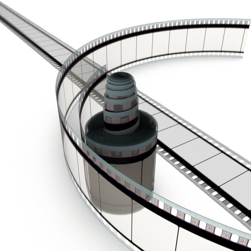 Motion Picture Film Roll 3D model_35