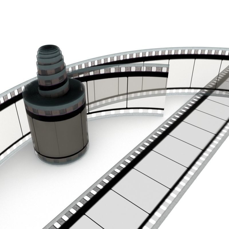 Motion Picture Film Roll 3D model_41