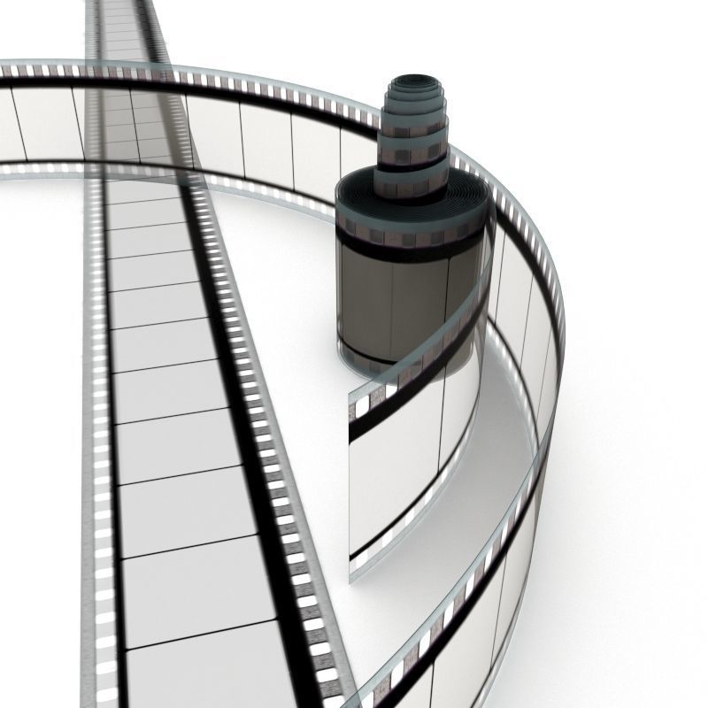 Motion Picture Film Roll 3D model_20