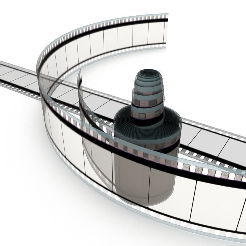 Motion Picture Film Roll 3D model_32
