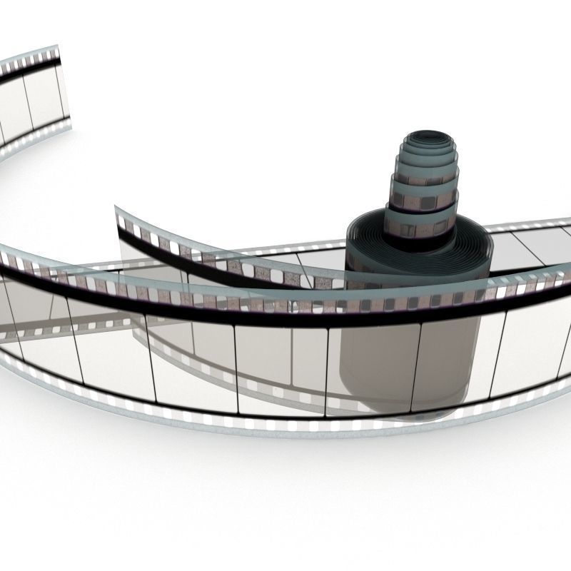 Motion Picture Film Roll 3D model_29