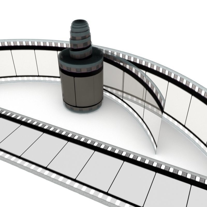 Motion Picture Film Roll 3D model_18