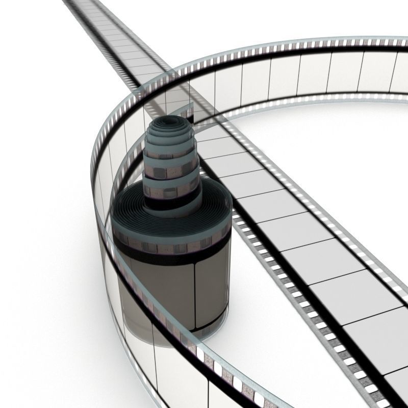 Motion Picture Film Roll 3D model_34