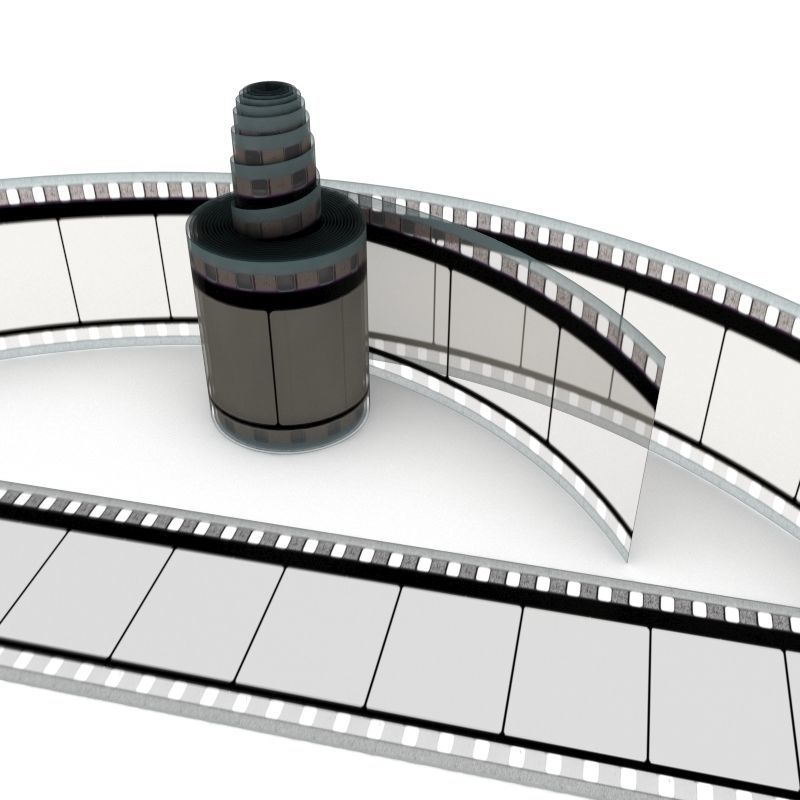 Motion Picture Film Roll 3D model_17