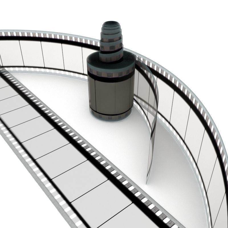 Motion Picture Film Roll 3D model_9