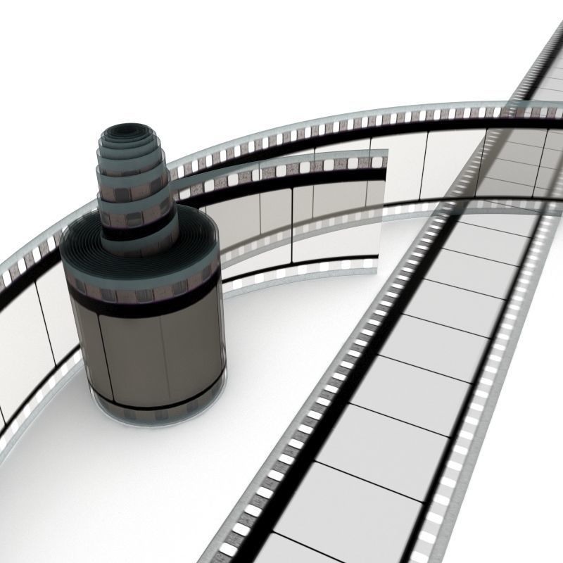 Motion Picture Film Roll 3D model_37