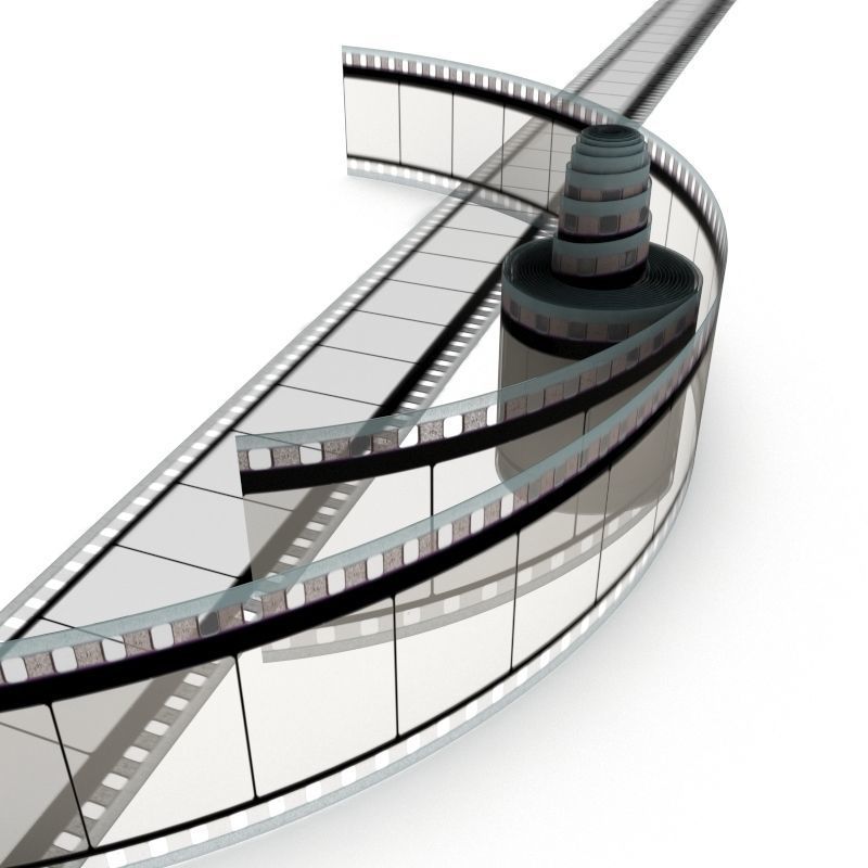 Motion Picture Film Roll 3D model_21