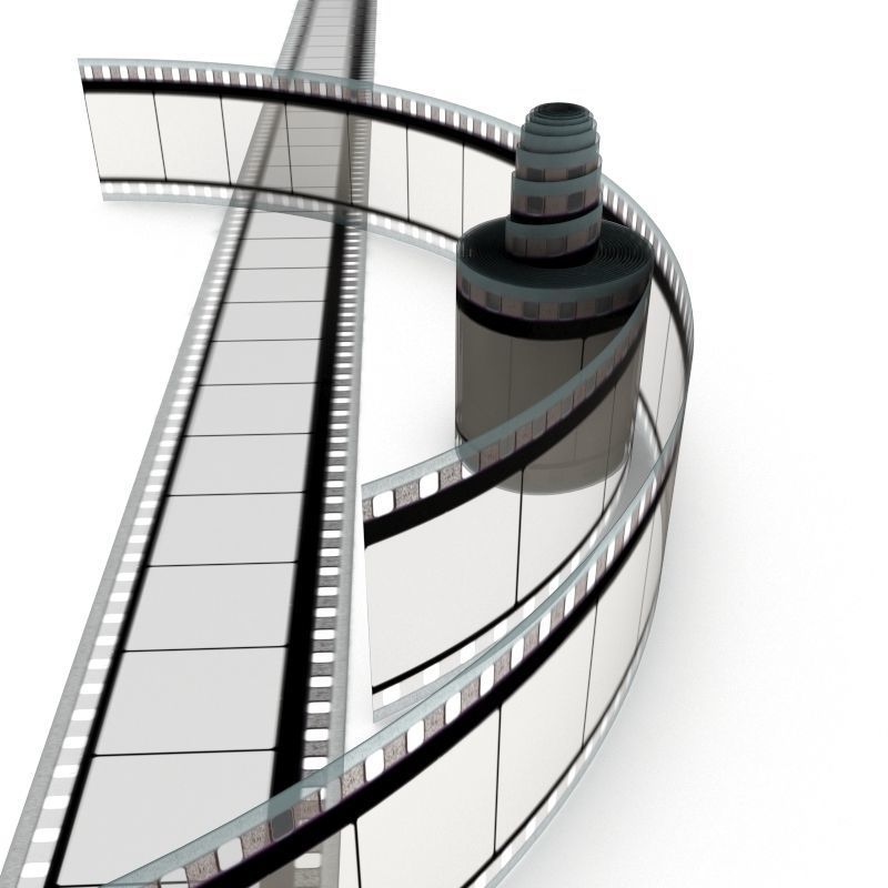 Motion Picture Film Roll 3D model_23