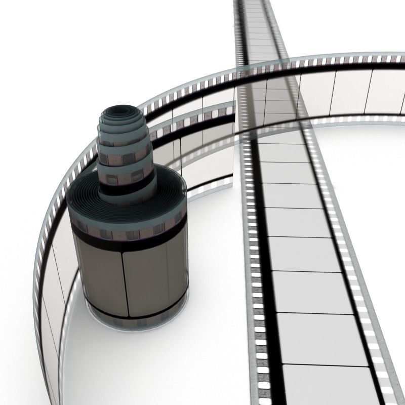 Motion Picture Film Roll 3D model_39
