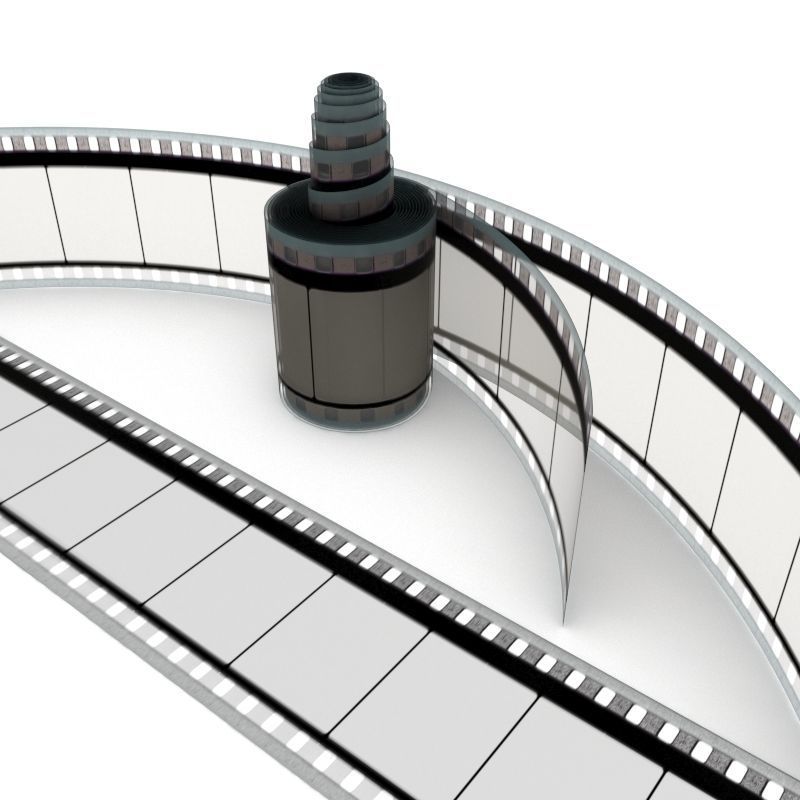 Motion Picture Film Roll 3D model_15