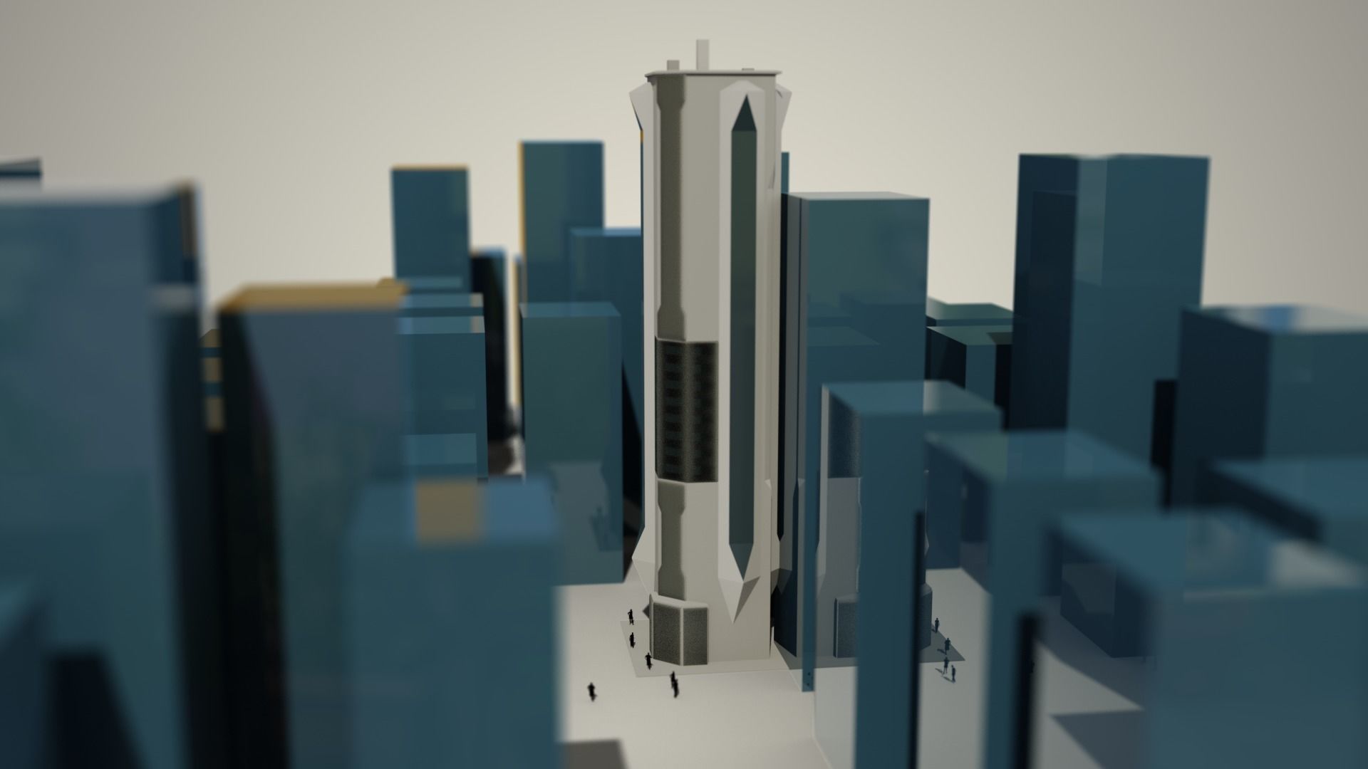 Iso Tower06 Low-poly 3D model_2