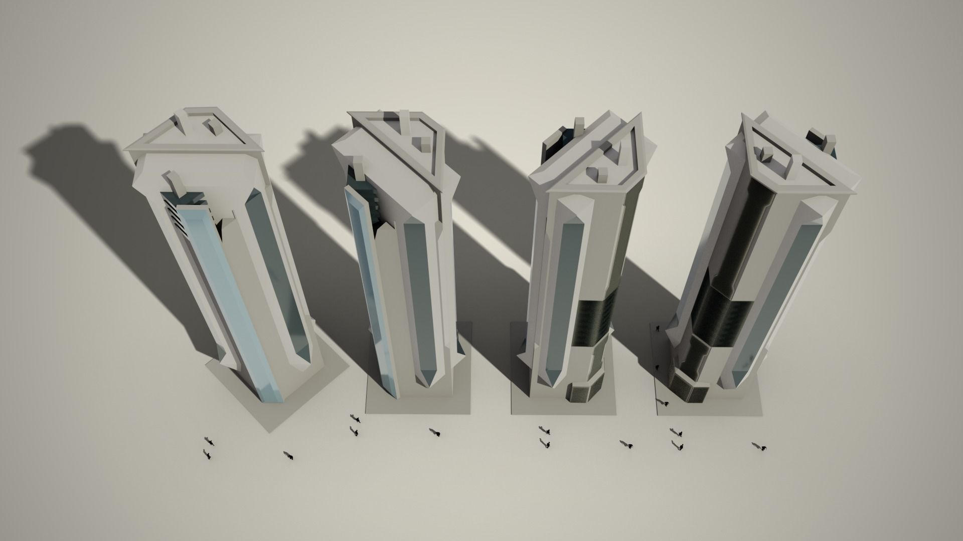 Iso Tower06 Low-poly 3D model_1