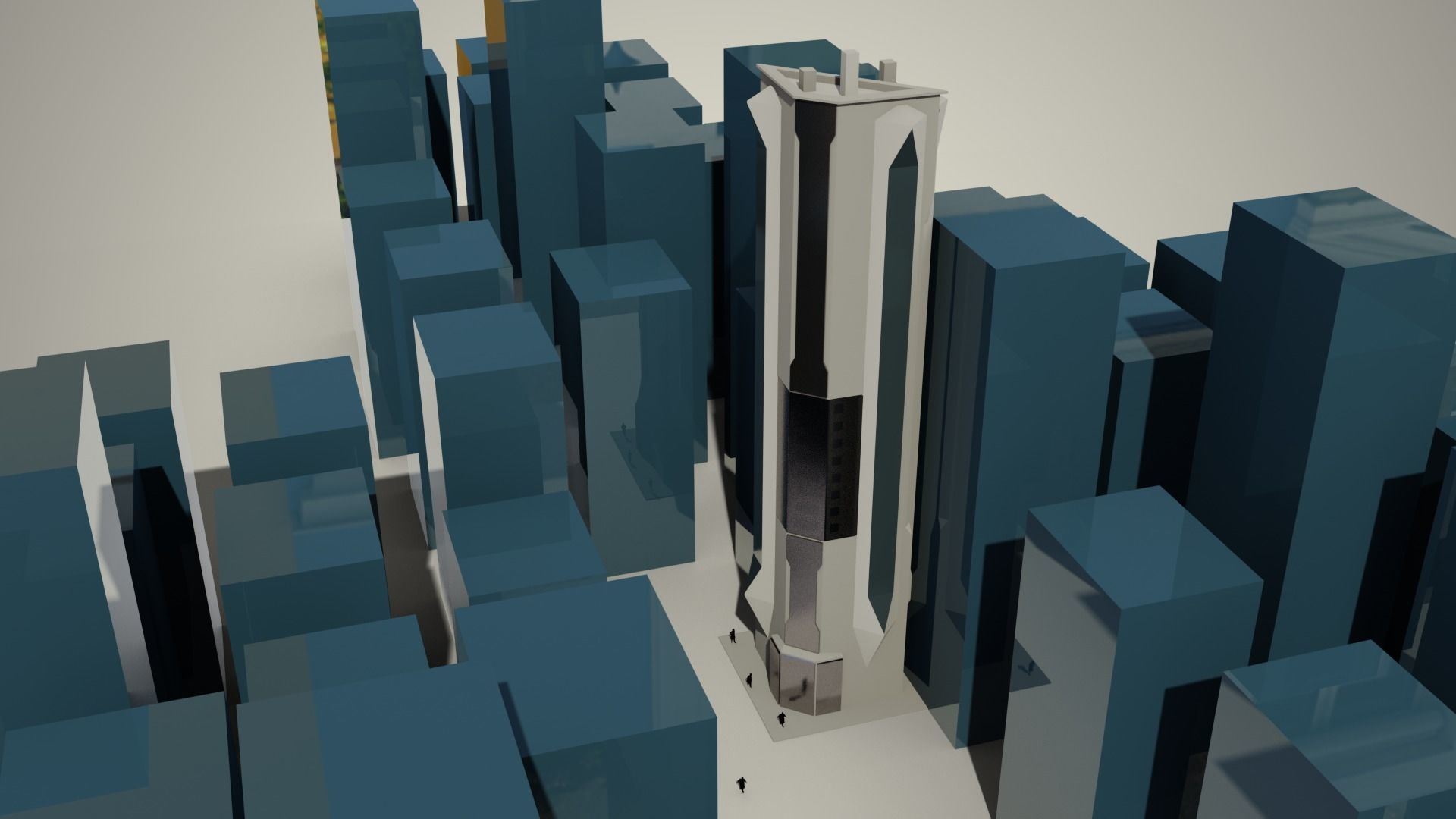 Iso Tower06 Low-poly 3D model_3