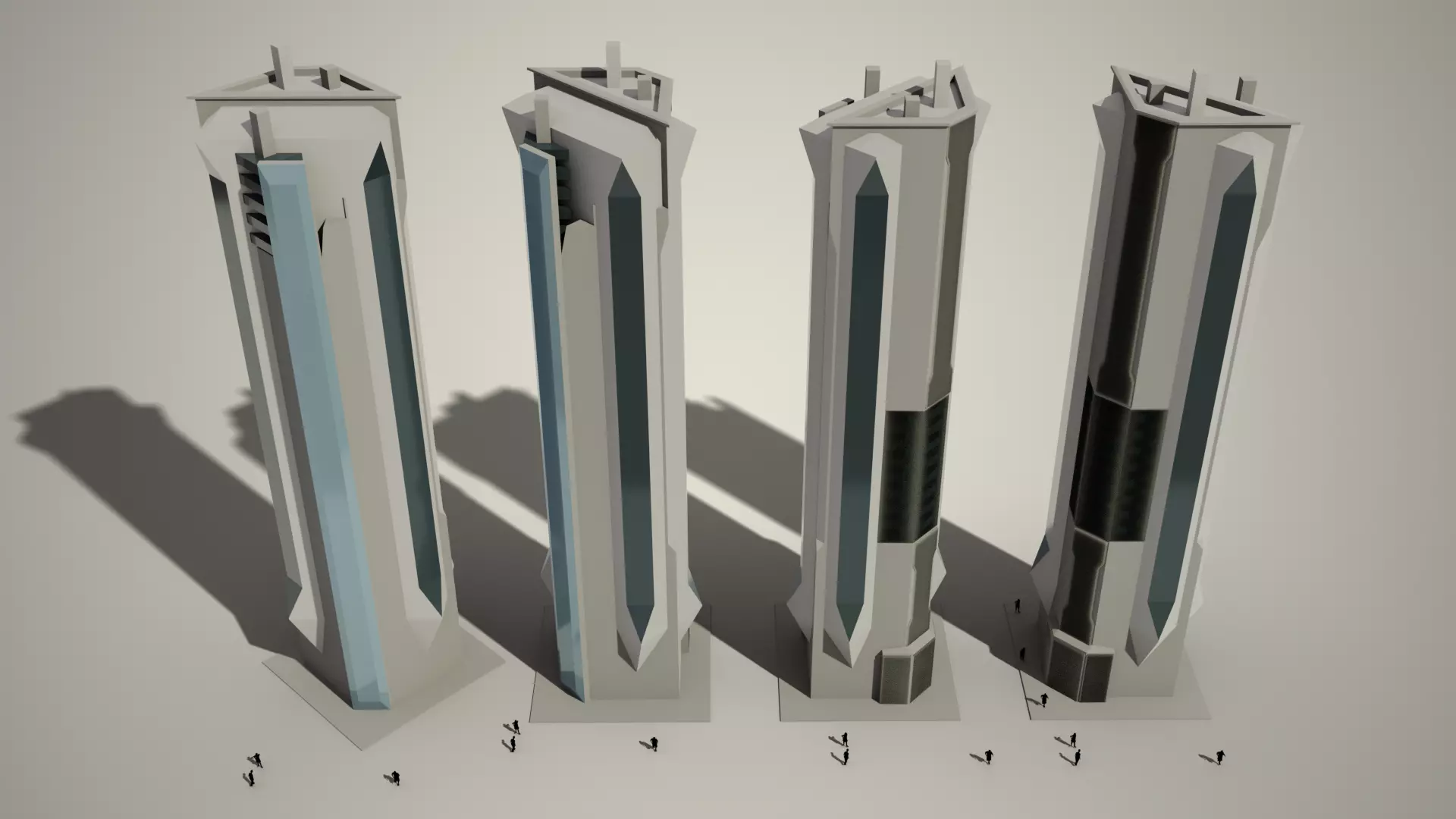 Iso Tower06 Low-poly 3D model_0
