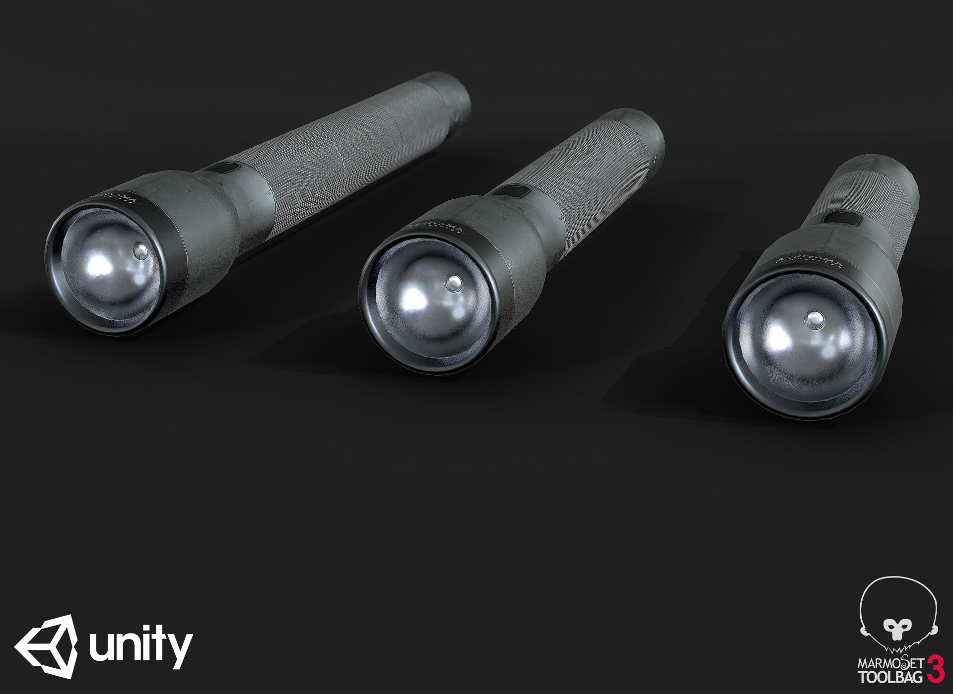 Flash Light PBR Specular Mobile LOD Sci-Fi Low-poly 3D model_3