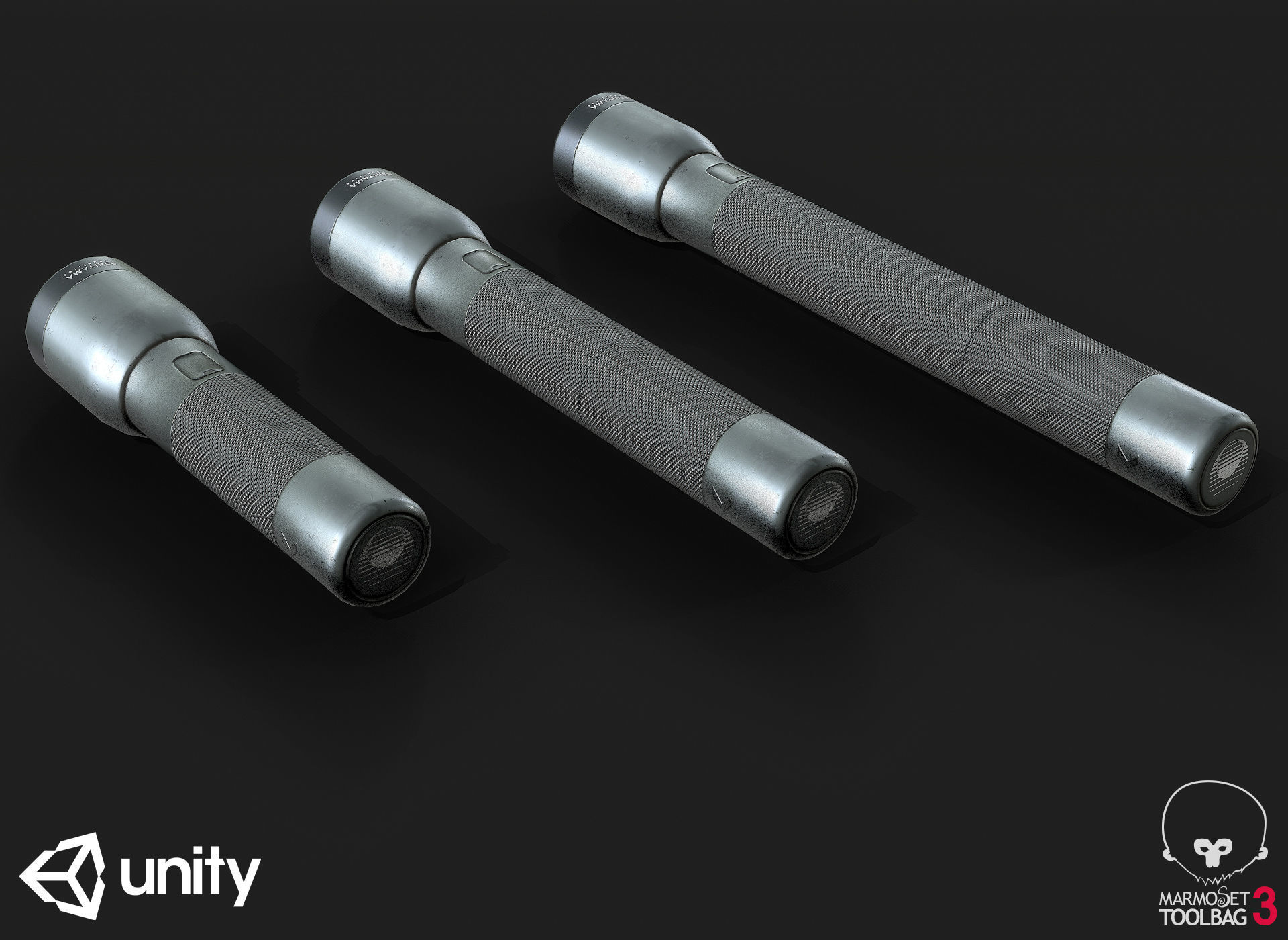 Flash Light PBR Specular Mobile LOD Sci-Fi Low-poly 3D model_5