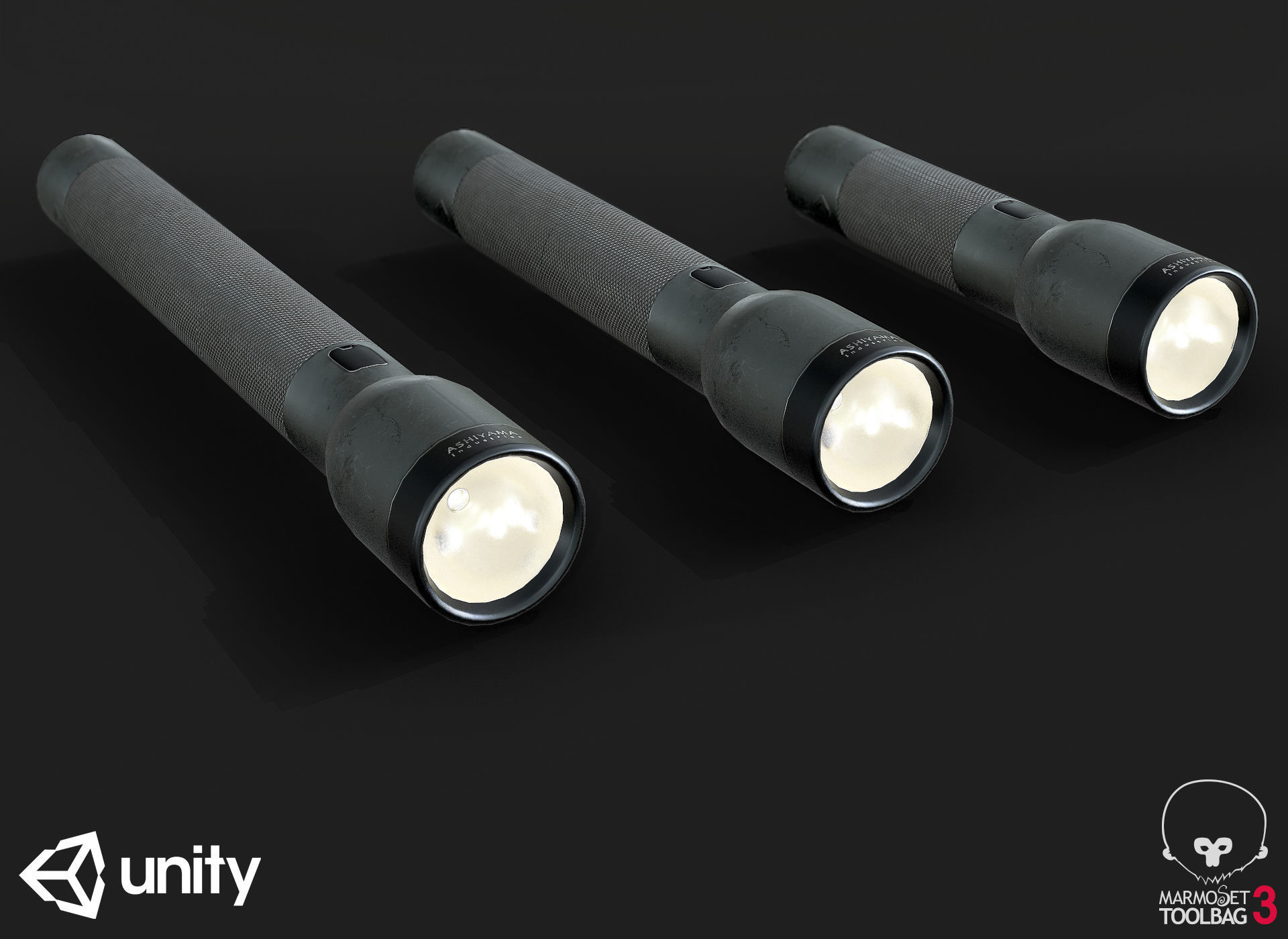 Flash Light PBR Specular Mobile LOD Sci-Fi Low-poly 3D model_4