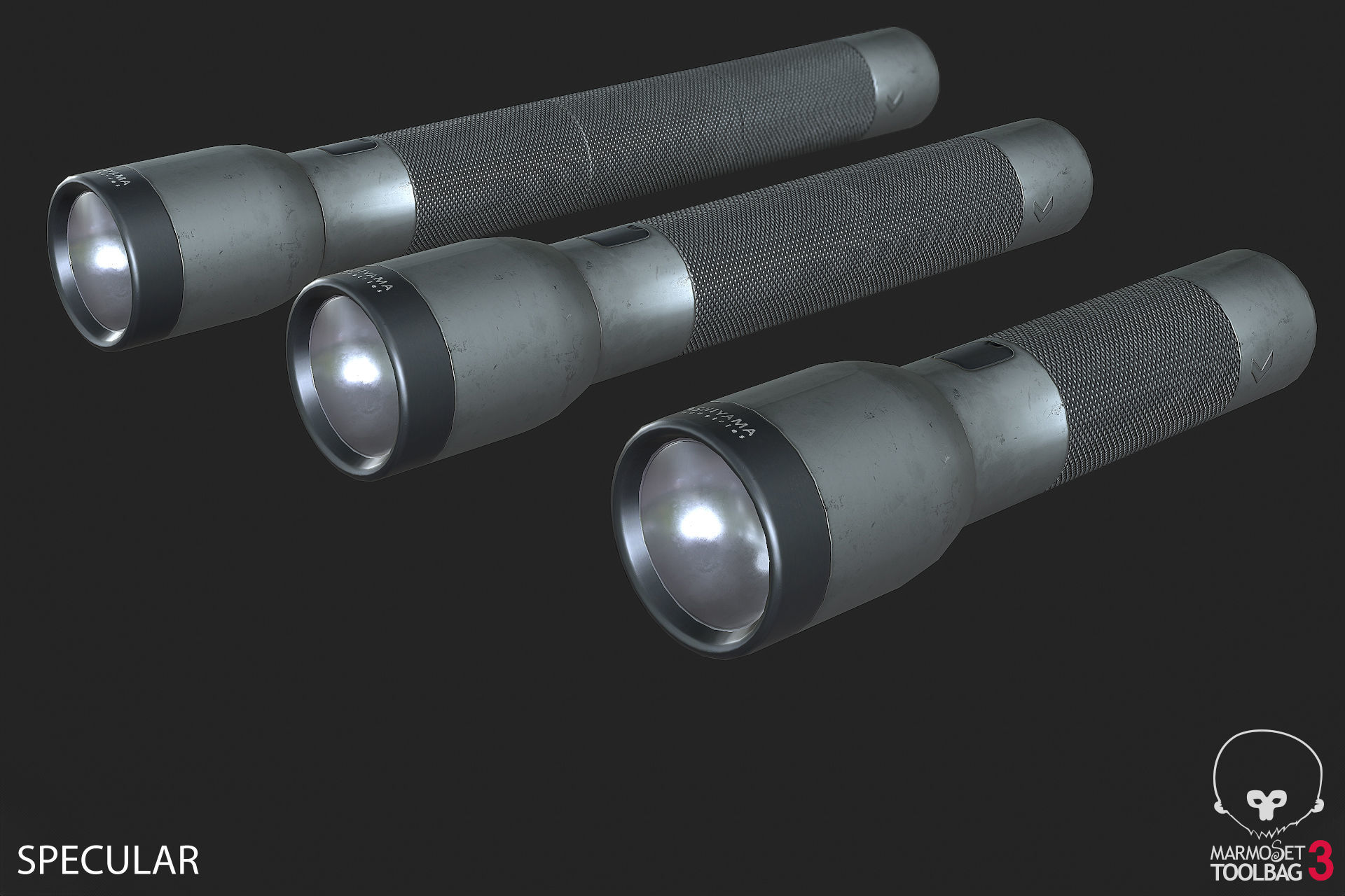 Flash Light PBR Specular Mobile LOD Sci-Fi Low-poly 3D model_12