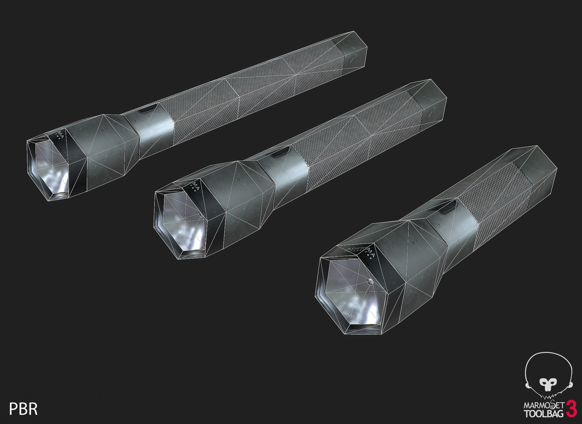 Flash Light PBR Specular Mobile LOD Sci-Fi Low-poly 3D model_11