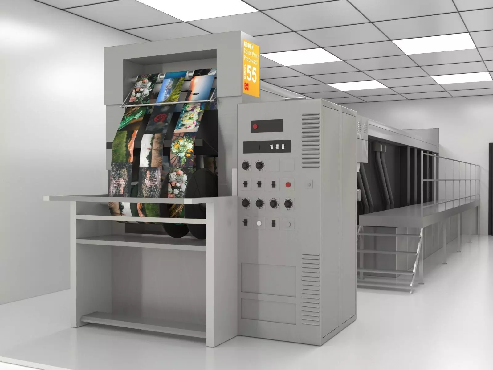 Kodak Model 55 Processor 3D model