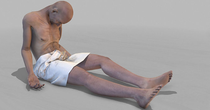 Large Corpse Collection Low-poly 3D model