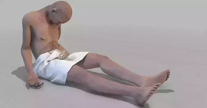 Large Corpse Collection Low-poly 3D model