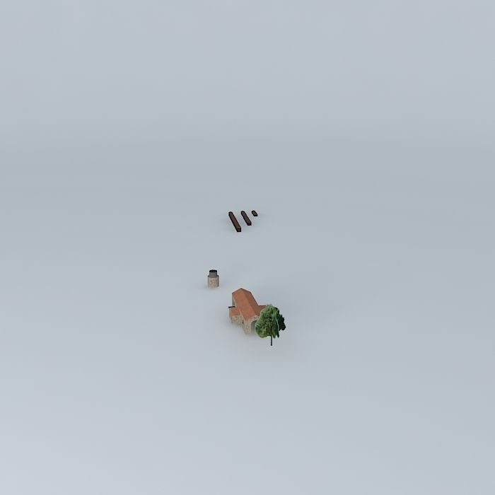 Railway station Free 3D model_2