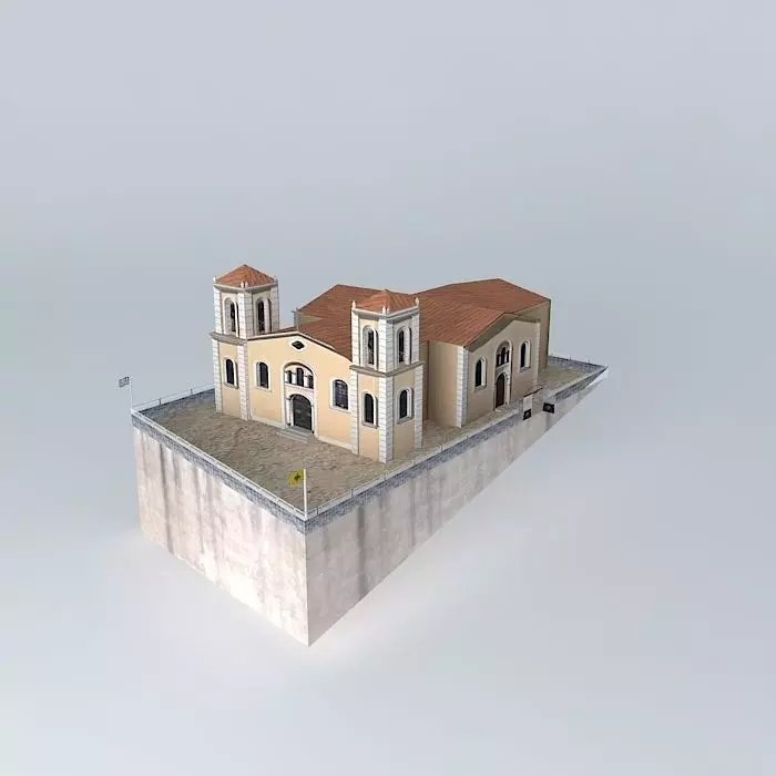Church HOLY TRINITY-OVER CITY KYPARISSIA Free 3D model